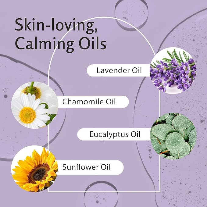 Lavender Massage Oil with Collagen and Stem Cells - Skin Firming Therapy Oil for Cellulite and Quick Absorption on Bum, Thighs, and Belly by M3 Naturals (Pack of 2)
