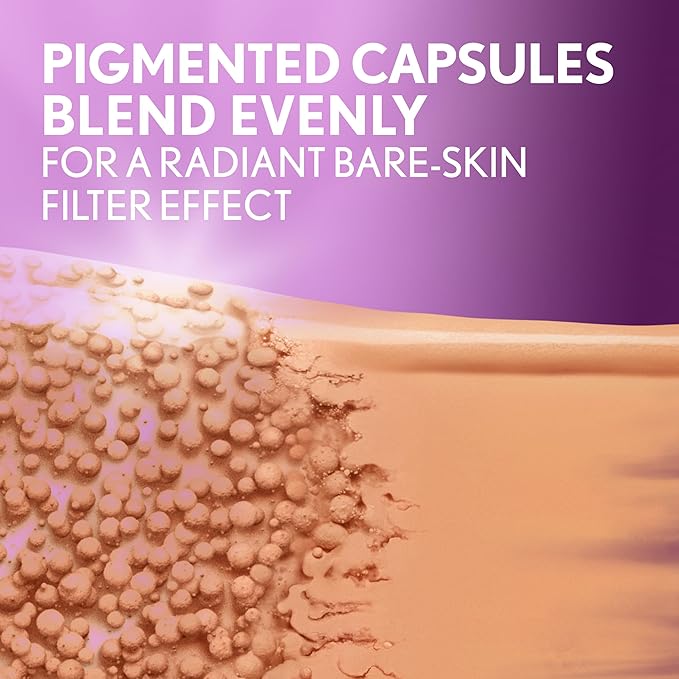 Covergirl Simply Ageless Skin Perfector Essence Foundation, 70 Rich, Tinted Skin Perfector, Skincare Makeup Hybrid, Sheer Tint, Radiant Finish, Skin-Like Finish, Vegan Formula, 1.0oz