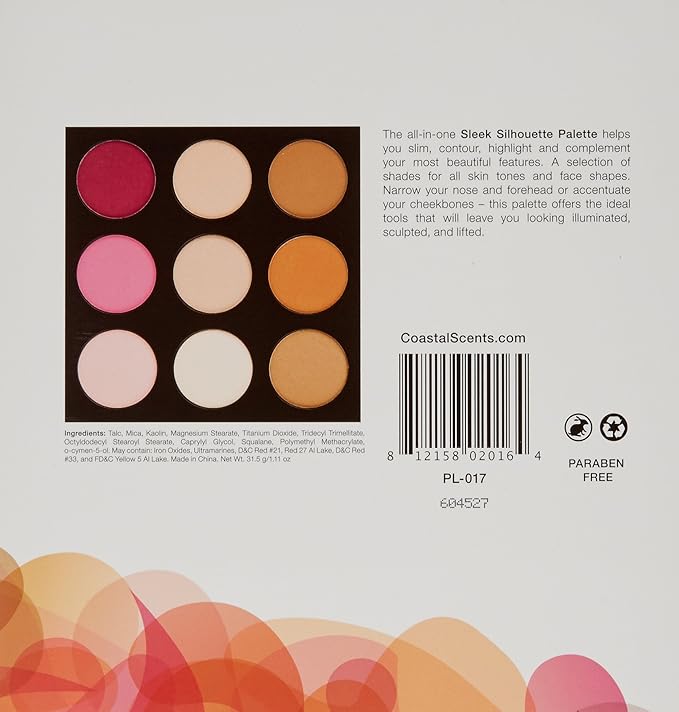 Coastal Scents Sleek Silhouette Palette, 7.17 Ounce