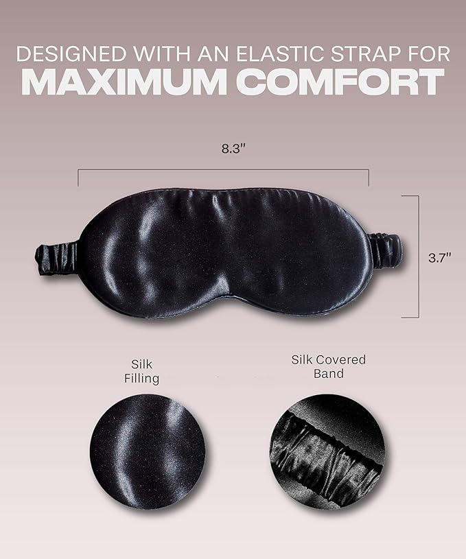 Silk Sleep Mask - Mothers Day Gift for Mom - Unique and Thoughtful Mom Gift - Perfect for Moms First Mothers Day and Women You Love, Mom from Daughters by Colorado Home Co.