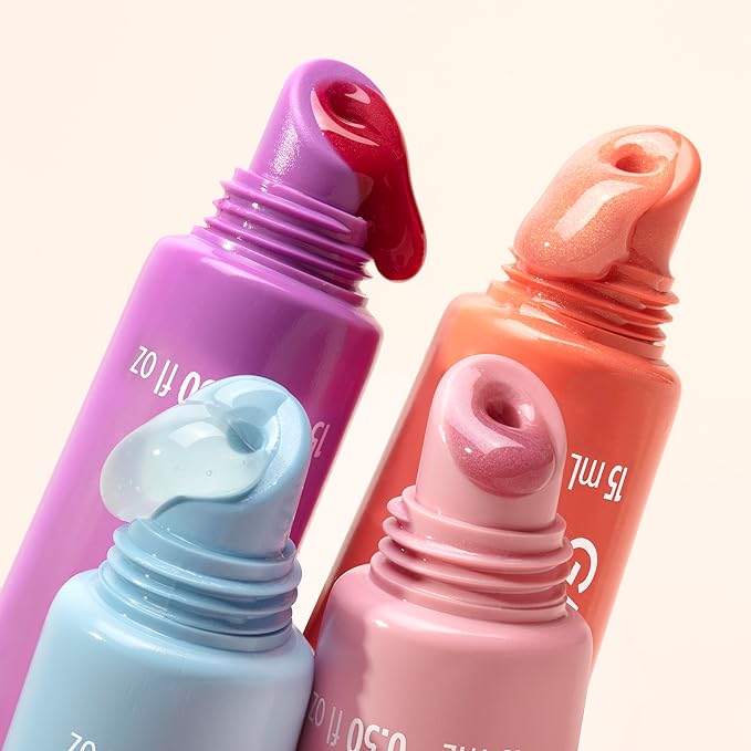 Pacifica Beauty Complex Lip Balm Trio Set, Makeup, Glow Baby, Wake Up Beautiful, Vegan Collagen, Lip Gloss, Orange, Lavender, Lemon, Vanilla, Non Sticky Formula, 0.30 fl oz Each (Set of 3)