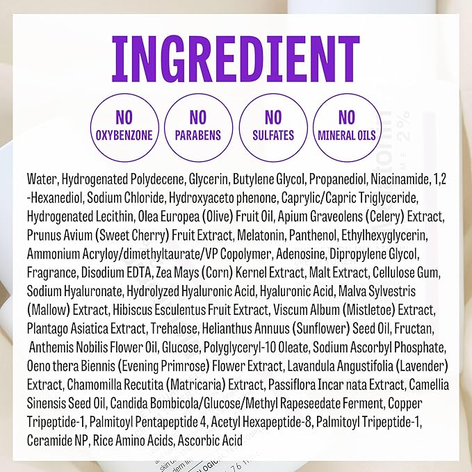 Time Return Melatonin Cream Toner | Highly Moisturizing Facial Toner for Sensitive Skin | Clarifying & Calming Toner for Face | Hydrating Toner for Face | Toner Cream Skin Toner (6.76 fl oz)