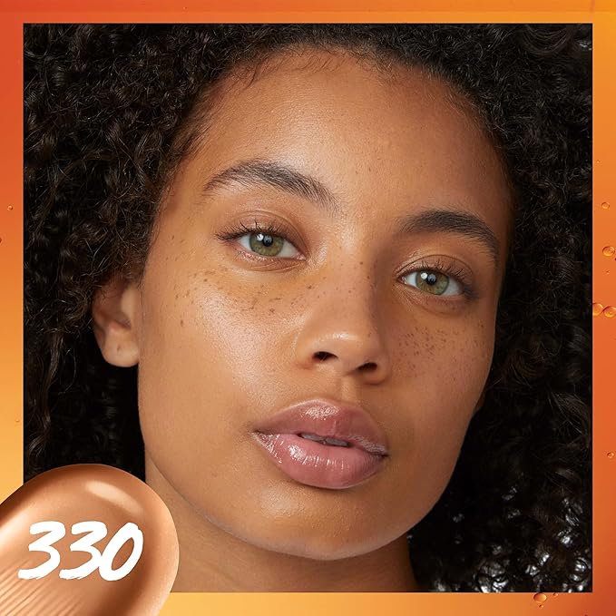 Maybelline Super Stay Up to 24HR Skin Tint, Radiant Light-to-Medium Coverage Foundation, Makeup Infused With Vitamin C, 330, 1 Count