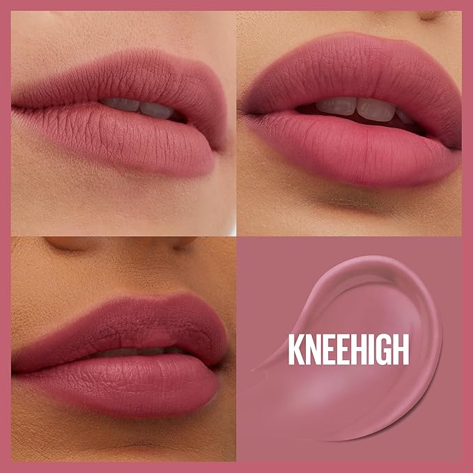 Maybelline Super Stay Teddy Lip Tint, Long Lasting Matte Lipstick For Up To 12HR Wear, Kneehigh, 1 Count