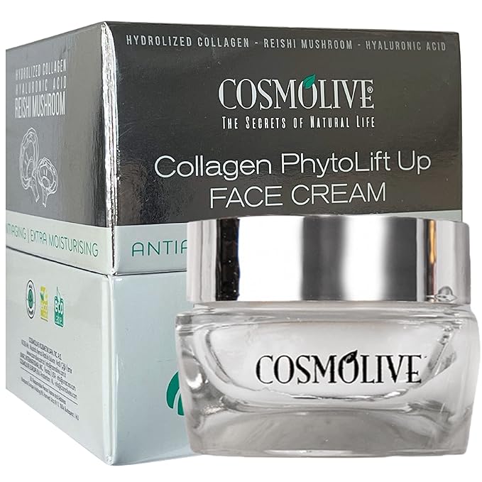 Face Primer Cream with Vitamin C and D, Collogen, Hyalurocic Acid, and Natural Extracts for Anti-Aging Moisturization