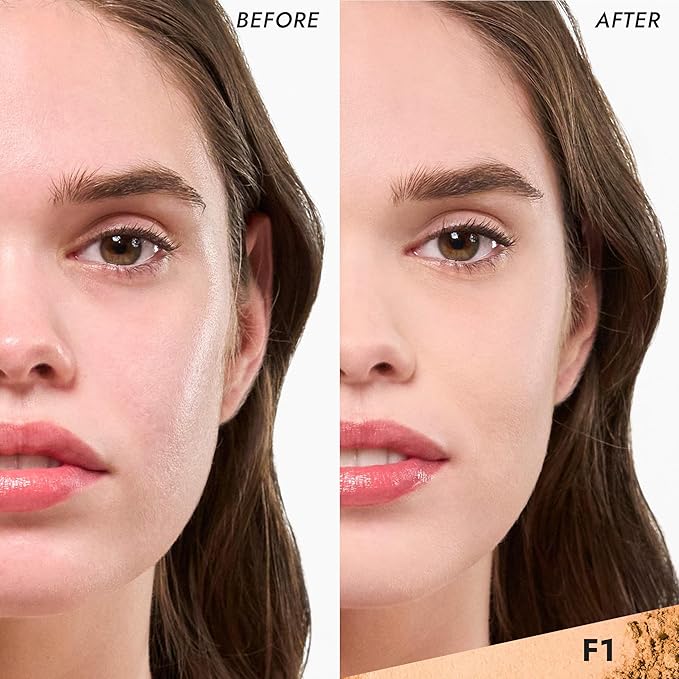 COVER FX Pressed Mineral Foundation - Shade F1 - Weightless Powder Foundation - Buildable Light to Full Coverage - Matte Finish - All Skin Types