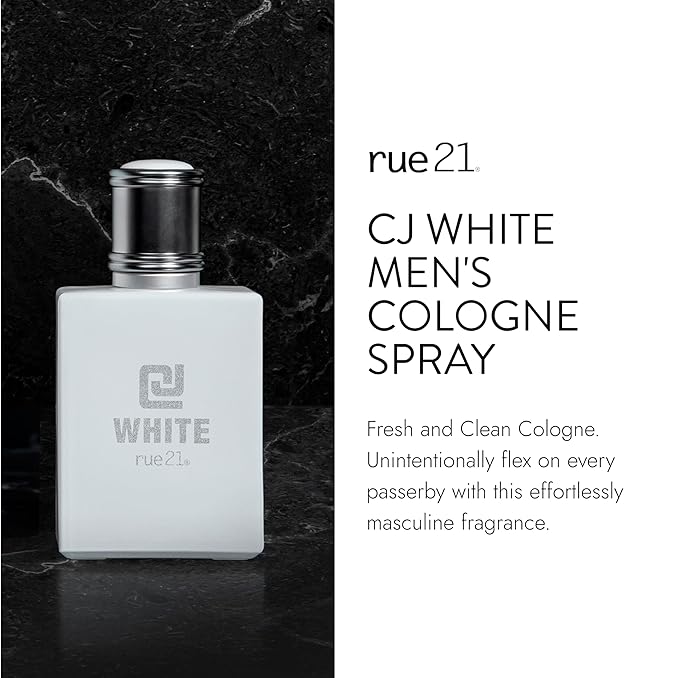 Rue 21 CJ White Men's Cologne Spray - 1.7 fl oz (50 ml)