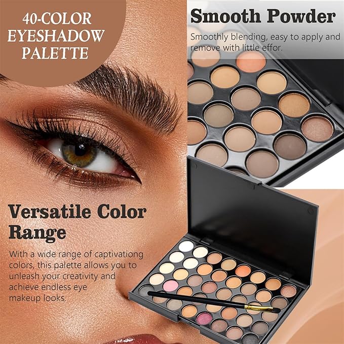 Makeup Sets for Women Girls Makeup Bag Eyeshadow Palette Air Cushion Eyebrow Pencil Mascara Lipstick, Create Sophisticated Makeup for Your Wife & Girlfriend