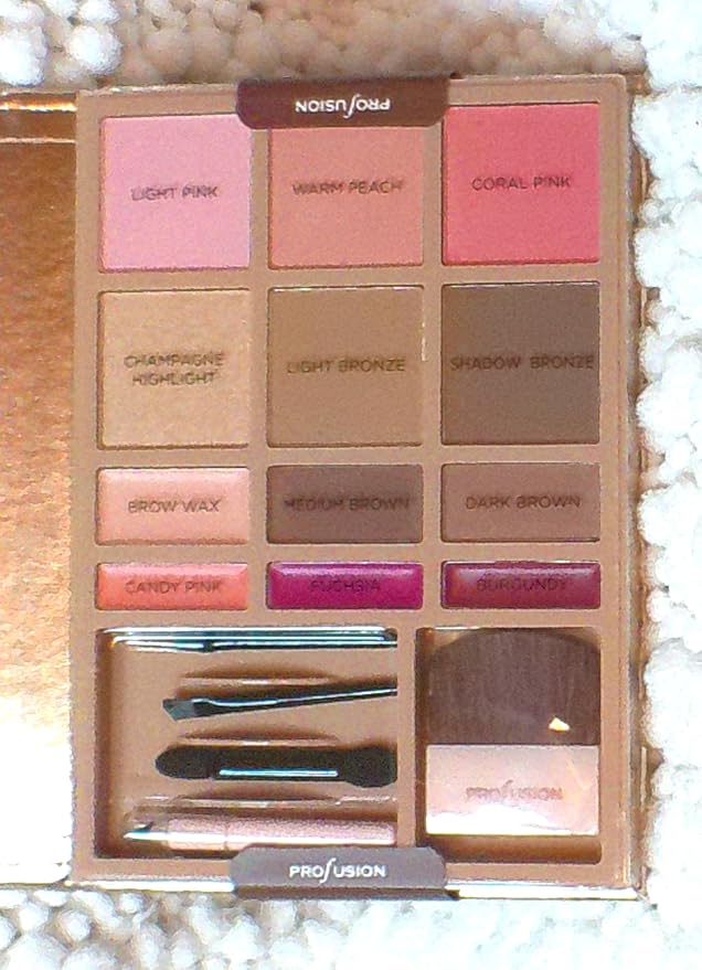 Profusion Complete Face Kit with Brushes and Applicators, Makeup Essentials Set
