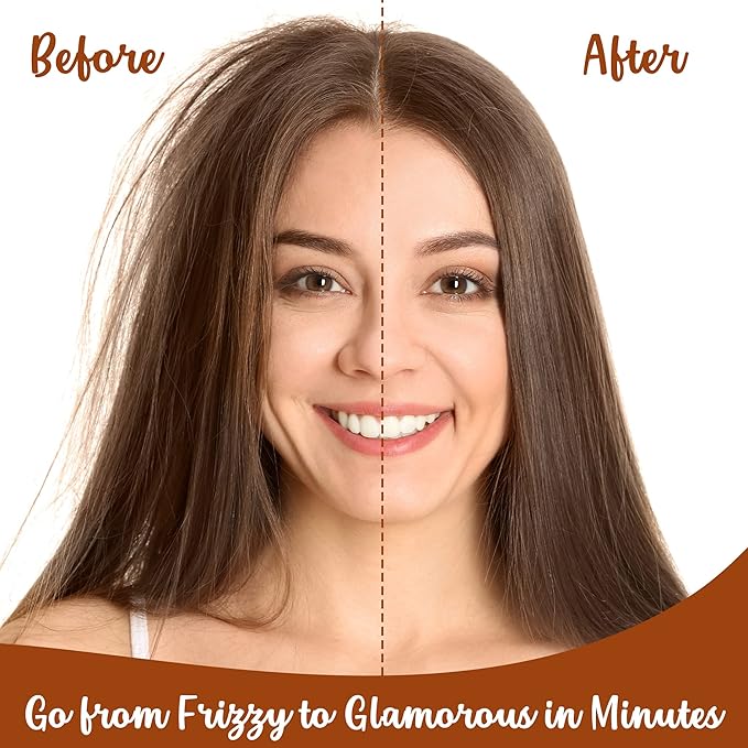 Evolution Argan Oil Serum - Vitamin E Treatment for Softening and Straightening Dry Hair - With Aloe Vera (4 Pack)