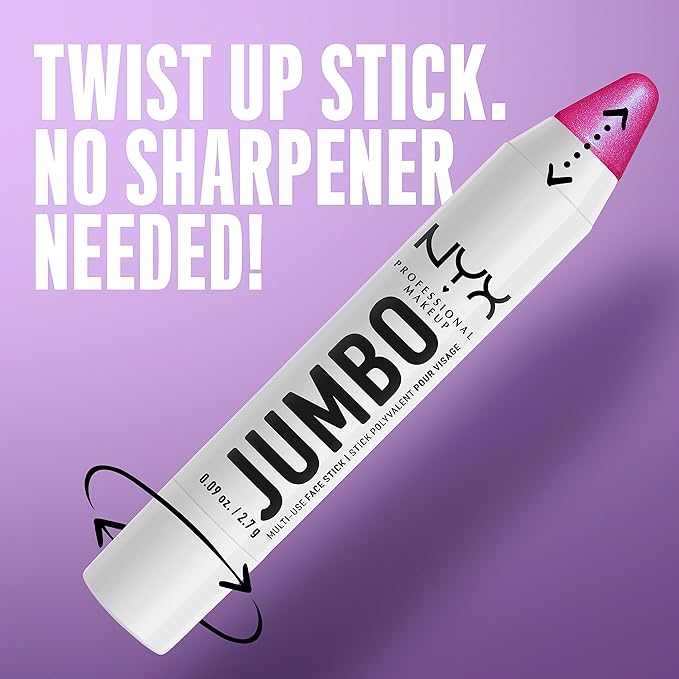NYX PROFESSIONAL MAKEUP, Jumbo Multi-Use Face Highlighter Stick - Blueberry Muffin