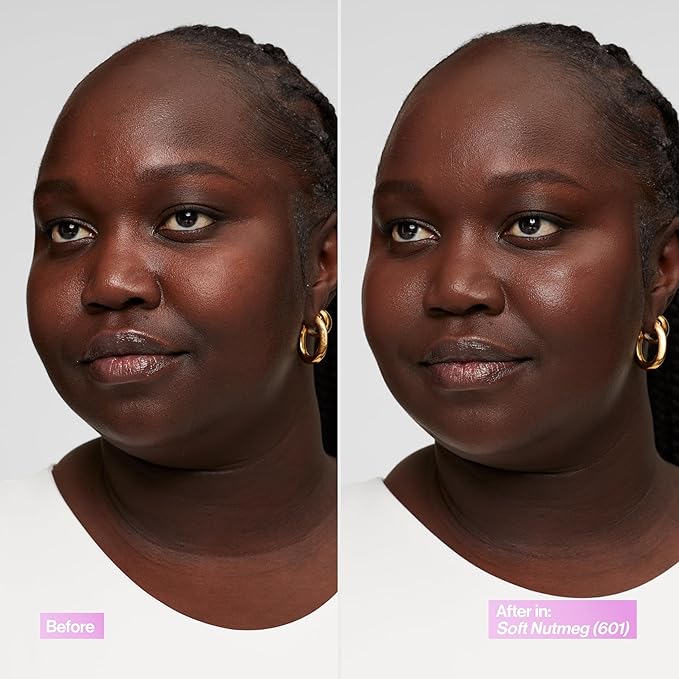 Revlon Illuminance Tinted Serum, Triple Hyaluronic Acid, Evens Out Skin Tone Over Time and Hydrates All Day, SPF 15, 601 Soft Nutmeg, 0.94 fl oz.