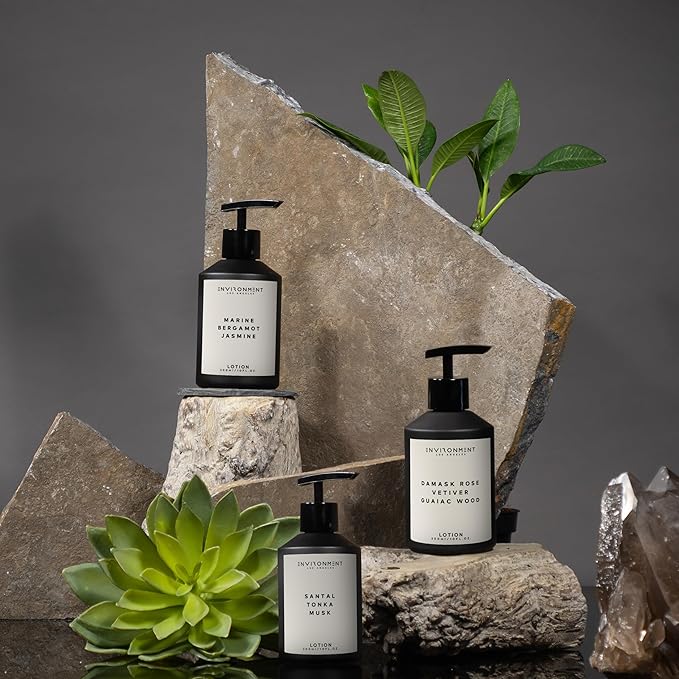 ENVIRONMENT Inspired by 5-Star Hotels HCS Lotion, 300ml Luxury Scented (Sandalwood | Vanilla | Amber) Bathroom Luxury, Men & Women High-End Body Lotion, Hand Cream, Dry Skin Treatment