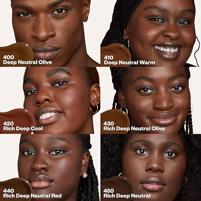 Kosas Revealer Skin-Improving Foundation with SPF 25 Protection - Hydrate, Brighten, Soothe, Plump, Protect Skin - Smoothing Texture, Natural Finish and Clean Formula - Rich Deep Neutral Olive 430