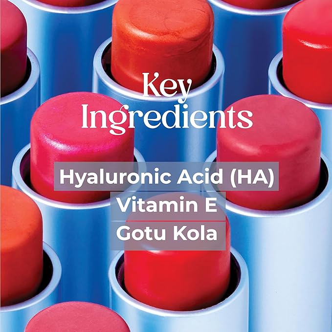 Tinted Lip Balm. Moisturizing Sheer, Buildable Lip Color with Hyaluronic Acid, Vitamin E and Rich Oil, Perfect Revitalizer for Chapped Lips. Beauty Plumper Moisturizer 0.21oz- Orchid