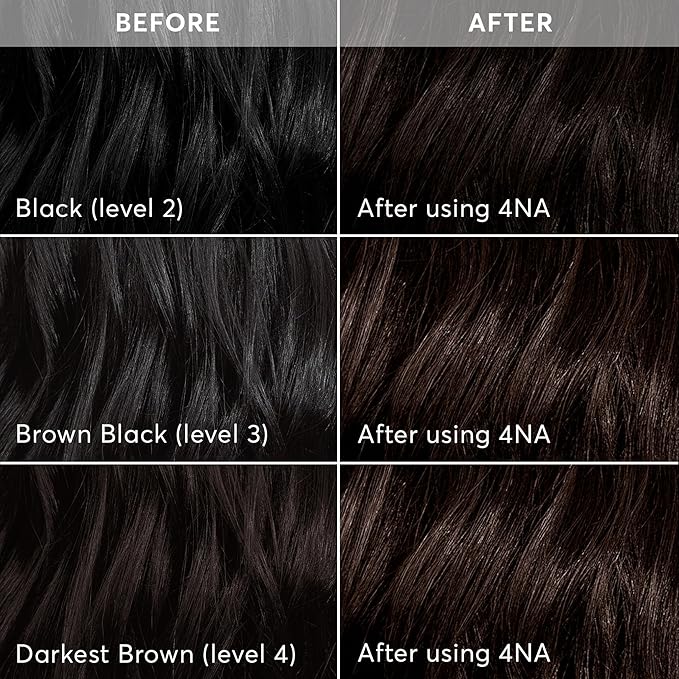 Madison Reed Radiant Hair Color Kit | 4NA Darkest Ash Brown (Messina Brown) for 100% Gray Hair Coverage | Salon Quality Permanent Hair Dye | PPD-Free & Ammonia-Free | (Packaging May Vary) 2 Pack