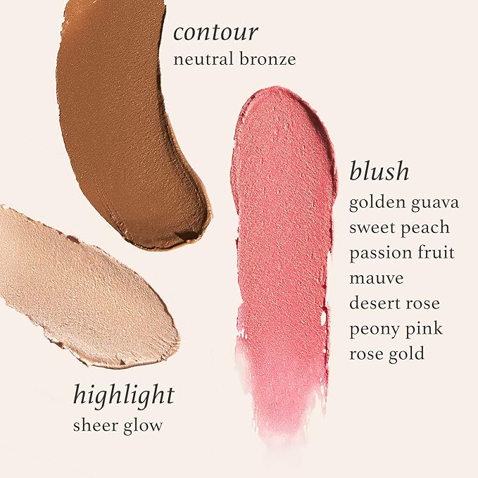 Julep Skip The Brush Cream to Powder Blush Stick - Golden Guava - Blendable and Buildable Color - 2-in-1 Blush and Cheek Makeup Stick