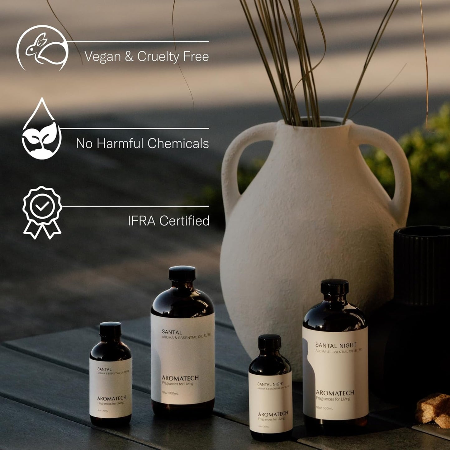 Aromatech Oud Saphir Aroma Essential Oil Blend: Luxury Hotel Inspired Aromatherapy with for Ultrasonic Diffusers & Nebulizers - 500 mL