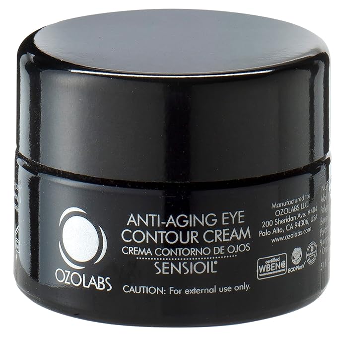 OZOLABS ® | ANTI-AGING EYE CONTOUR CREAM | With the benefits of certified organic ozonated oils | ISO 9001 | 0.5 fl. oz.