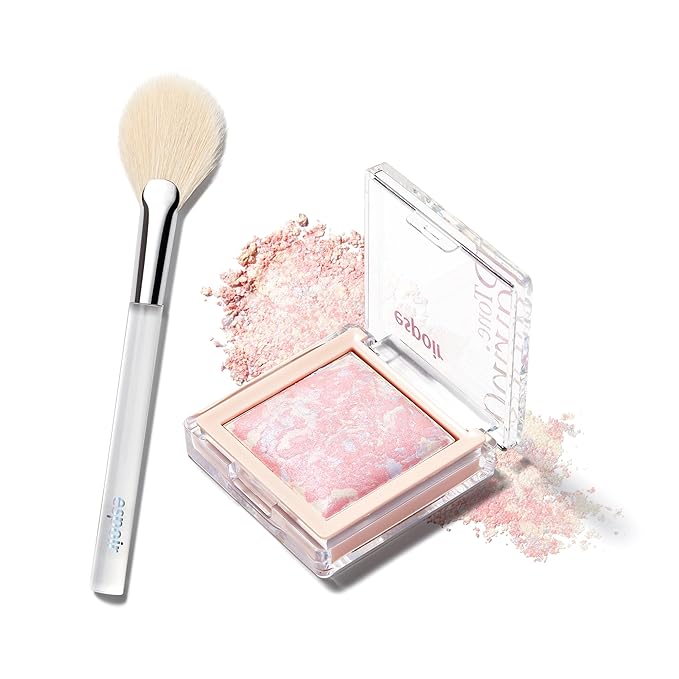 Espoir Tone Pairing Highlighter #Pink Marine │0.33 oz. (9.6 g)│Subtle Glitters for Daily make up │ 3 color Shades Going Well with Various Skin Tones │Sheering Makeup │ Korean Beauty Costmetics