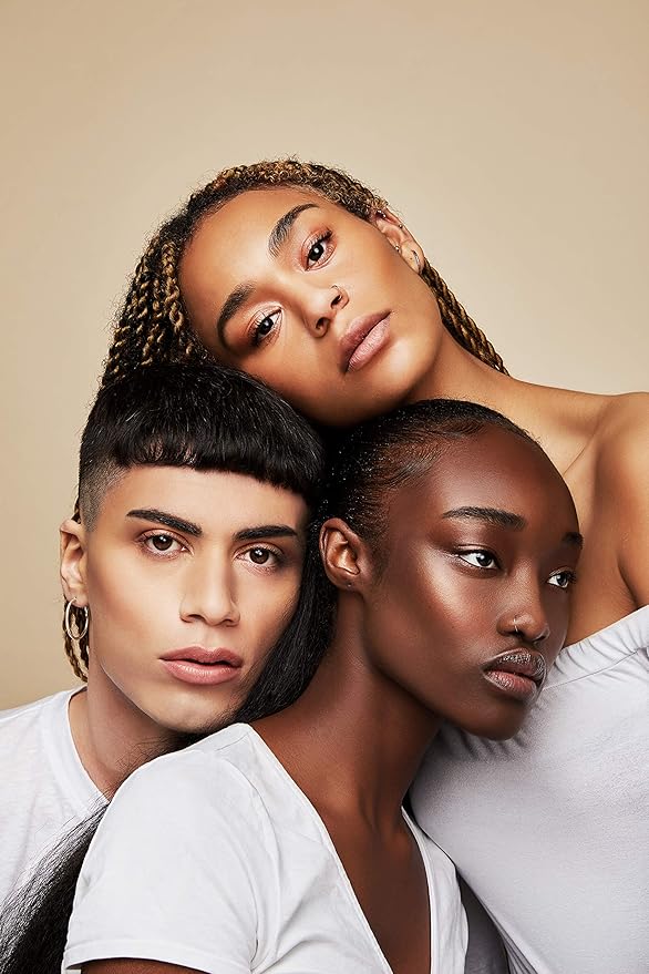 Jecca Blac Sculpt and Soften Contour Palette, Creamy Formula with Natural Finish, Medium Coverage, Gender Neutral and LGBTIQA+ Inclusive Make Up, Dark, 12g