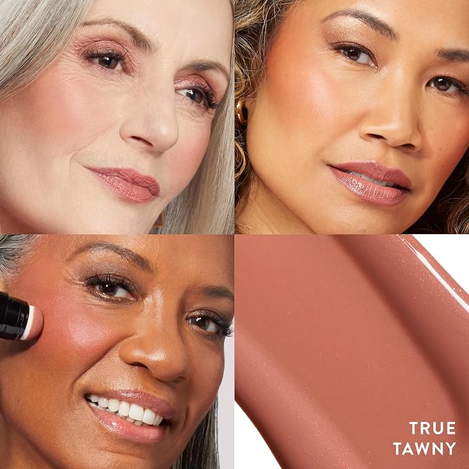 LAURA GELLER NEW YORK Serum Blush Tint, Lightweight Liquid Blush for Cheeks, Weightless Watercolor Sheer Finish, True Tawny
