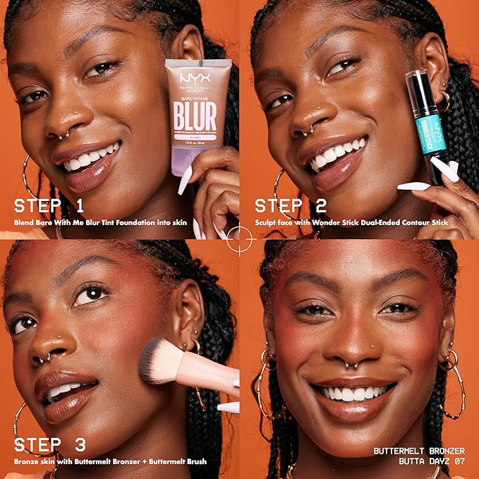 NYX PROFESSIONAL MAKEUP Matte Buttermelt Bronzer, Longwear Face Makeup with Up to 12 Hours of Wear, Vegan Formula - All Butta'd Up