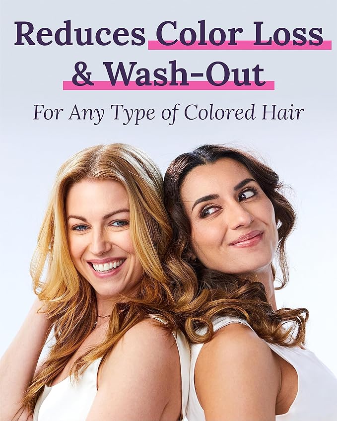 Keranique Color Safe Shampoo and Conditioner - Protect and Extend Color Shampoo and Conditioner for Women with Dry, Fine, Color Treated Hair - Sulfate Free Set for Colored Hair with UV Protection
