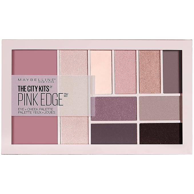 Maybelline The City Kits All-in-One Eye & Cheek Palette, Pink Edge, 0.42 oz.