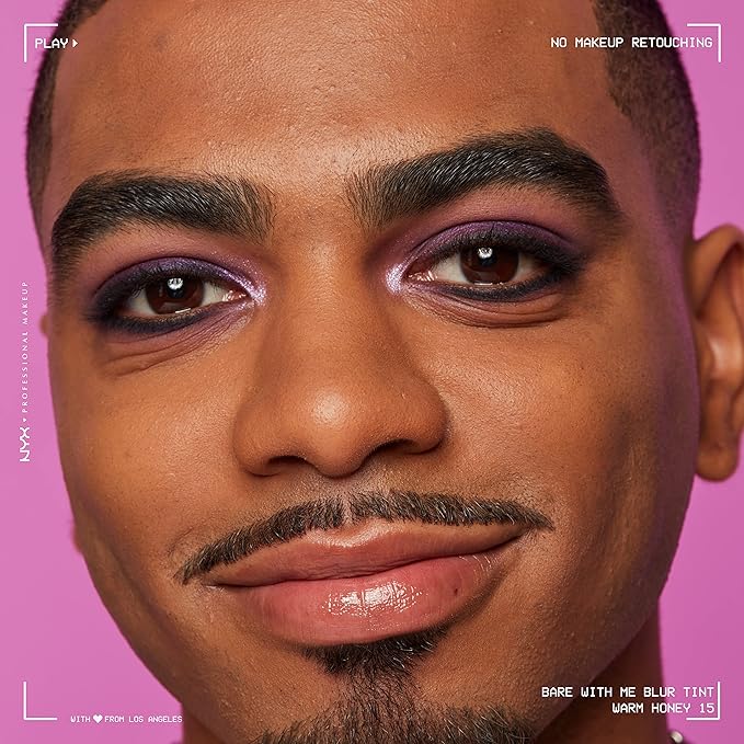 NYX PROFESSIONAL MAKEUP Bare With Me Blur Skin Tint Foundation Make Up with Matcha, Glycerin & Niacinamide - Warm Honey