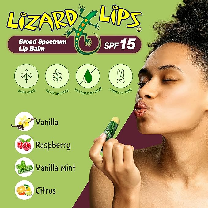Lizard Lips SPF 15 Lip Balm (Citrus)