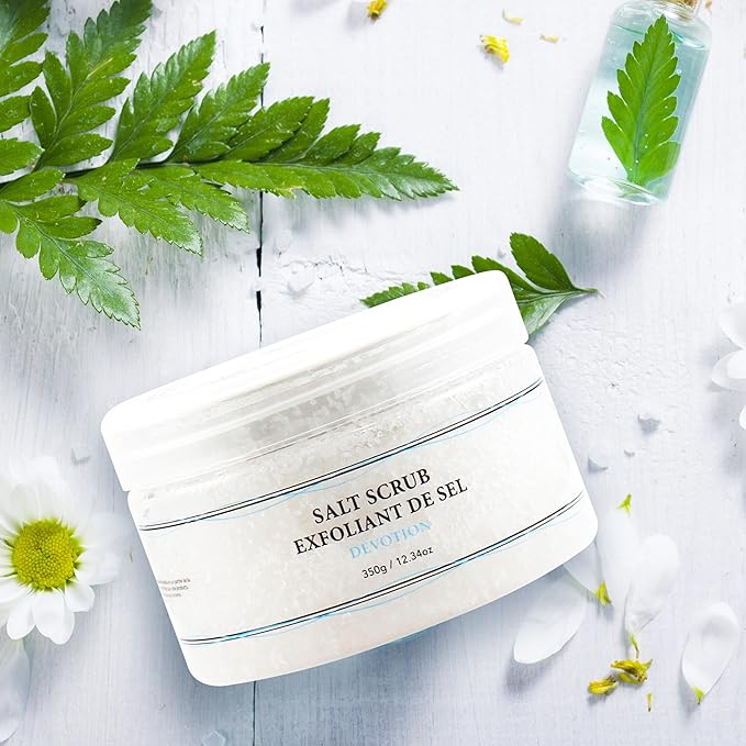 Vivo Per Lei Dead Sea Salt Scrub - Body Exfoliating Scrub with Dead Sea Minerals - For Hands, Feet & Body - Pack of 2