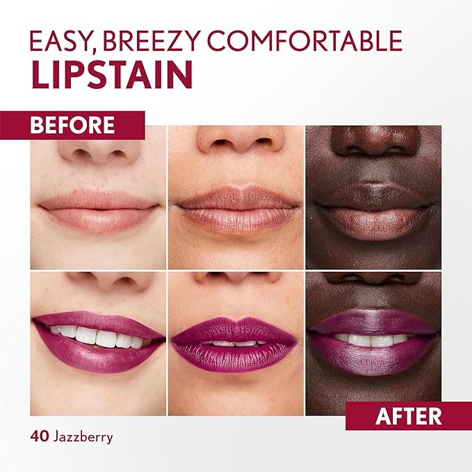 COVERGIRL Outlast Lipstain Bundle - Jazzberry 40 & Canyon 35 Shades, Vegan Formula