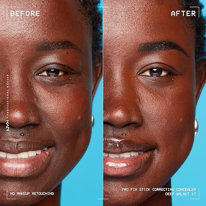 NYX PROFESSIONAL MAKEUP Pro Fix Stick Correcting Concealer, Buildable Medium Coverage Concealer Stick - Deep Walnut