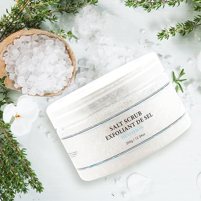 Vivo Per Lei Body Scrub - Exfoliating Body Scrub with Dead Sea Minerals - Dead Sea Salt Scrub for Hands & Legs - Body Exfoliant for a Supple Beach Body - 350 g/ 12.34 oz