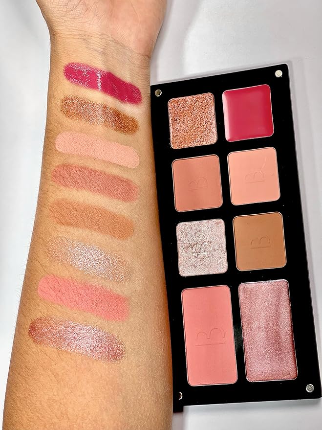 Multi-Effect Palette | All In One Palette | Bianca Makeup | Reusable Magnetic Palette | With Eyeshadows, Lipstick, and Blush | Find the effect you desire | Makeup Palette (Every Day)