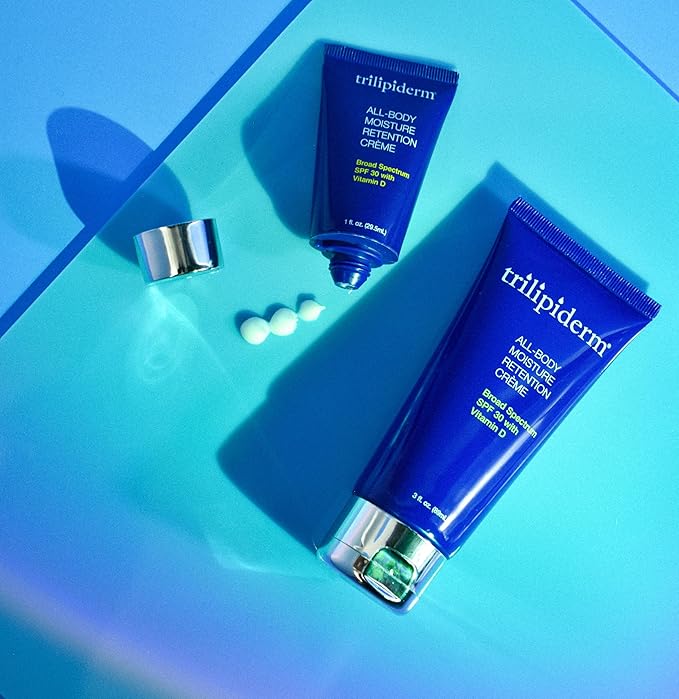 Trilipiderm All-Body Moisture Retention Créme 1oz x 3 + Broad Spectrum SPF 30 1oz x 3