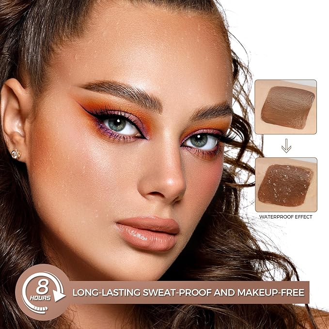 Contour Stick With Cushion Applicator,Liquid Contour Wand,Cream Contour Smooth,Bronzer Stick Lightweight Liquid Bronzer For Face (03)