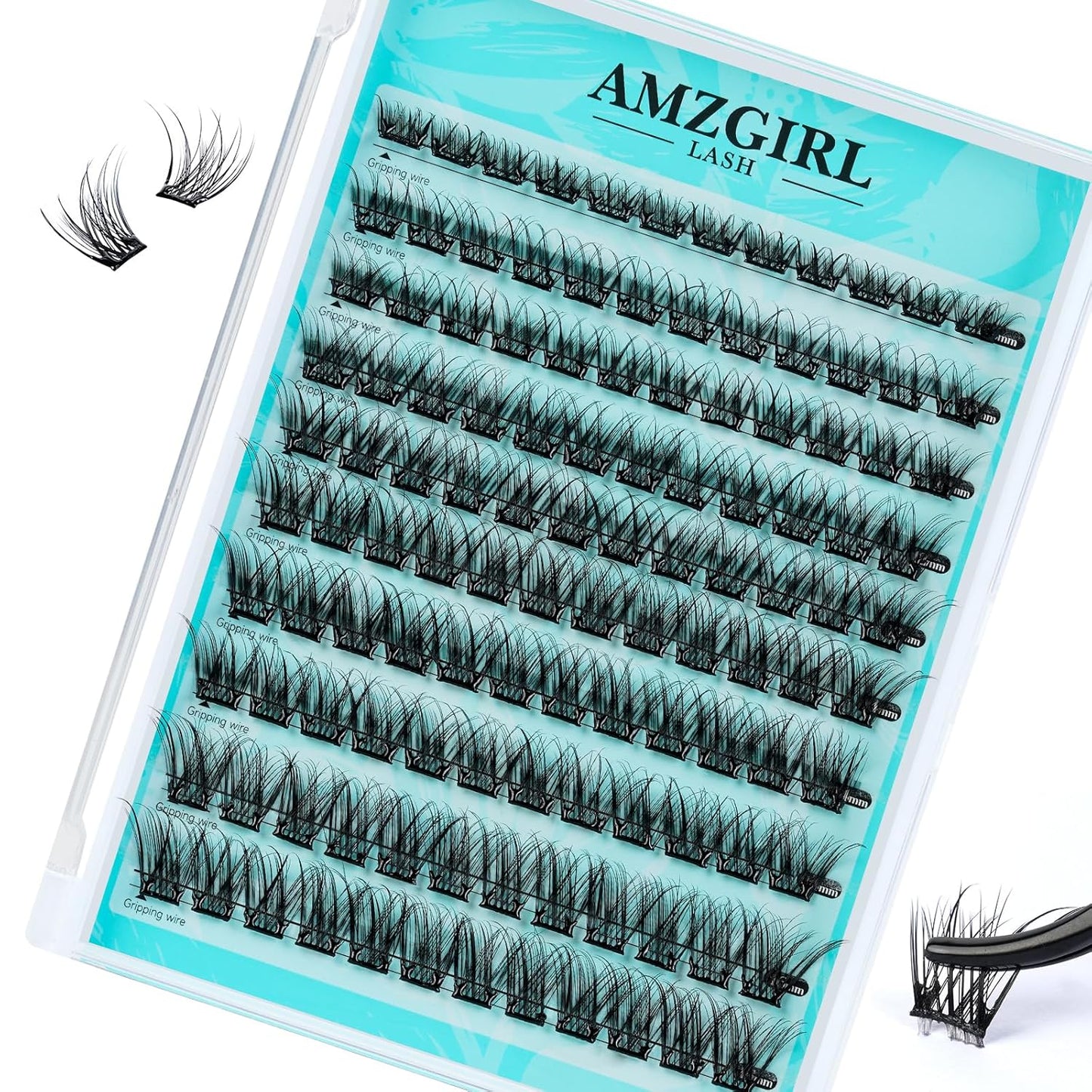120PCS Self Adhesive Eyelashes Natural C Curl 8-16mm Self Adhesive Lash Clusters,No Lash Glue Needed,Impress Lashes Wide Stem Lashes Extension