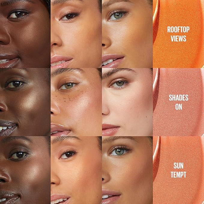 Maybelline Sunkisser Multi-Use Liquid Blush and Bronzer, Blendable, Longwear, Glowy Make Up, Shades On, 1 Count