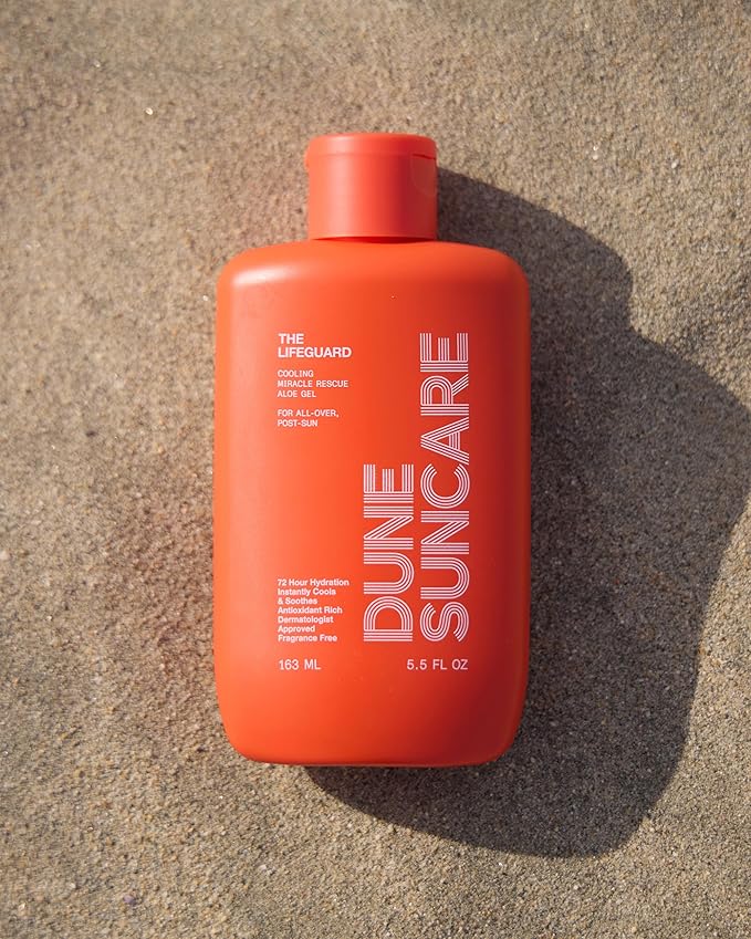 The Lifeguard Aloe Vera Sunburn Gel – After Sun Protection for Sunburn Relief with Minty Cooling – Fast-Absorbing Formula for Sun-Exposed Skin – Vegan, Non-Sticky, Hydrating Formula (5.5 Fl Oz)