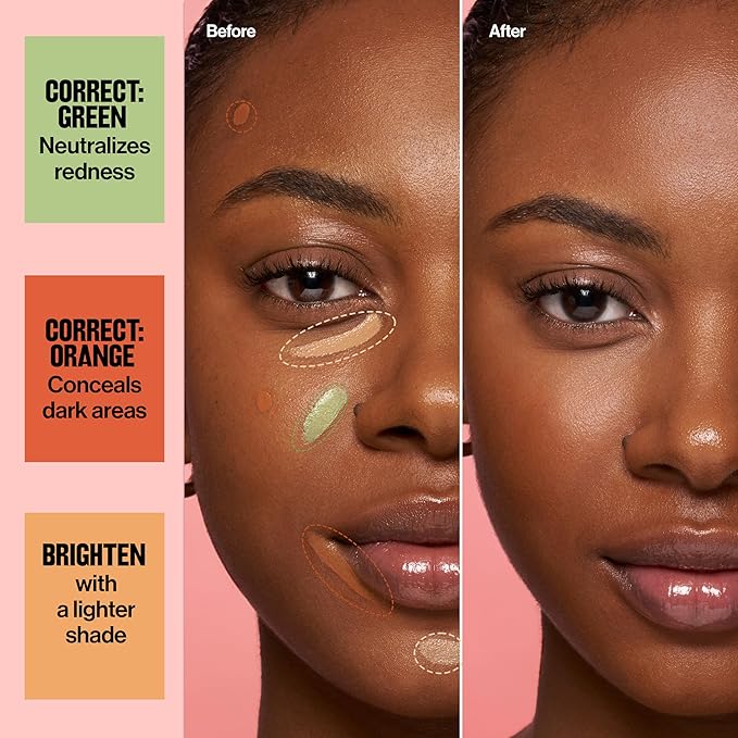 Revlon Glimmer Brightening Concealer, Liquid Under Eye Makeup, Made with Caffeine, Vitamin C, & Stevioside, 175, 0.3 fl oz