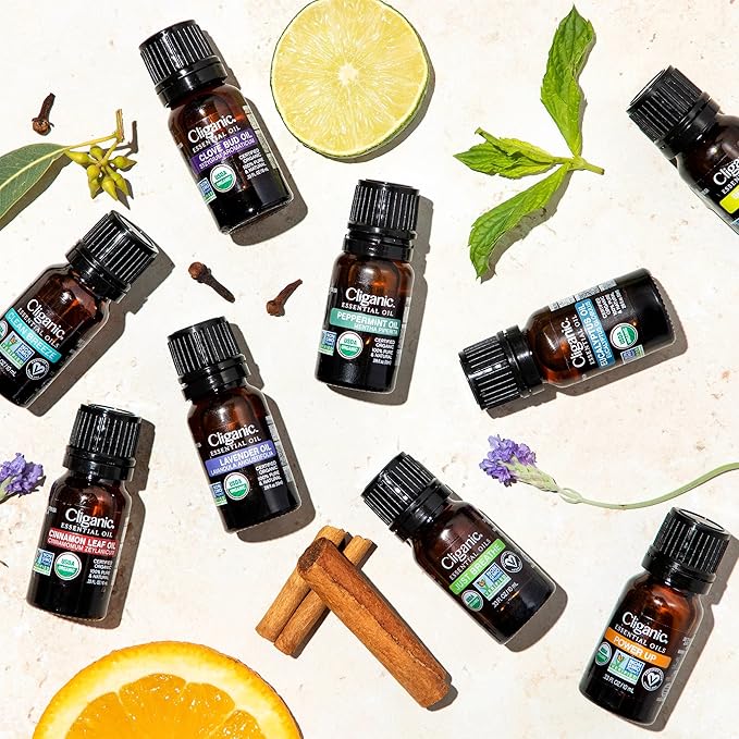 Cliganic USDA Organic Palmarosa Essential Oil, 1oz - 100% Pure Natural Undiluted for Aromatherapy | Non-GMO (Packaging May Vary)
