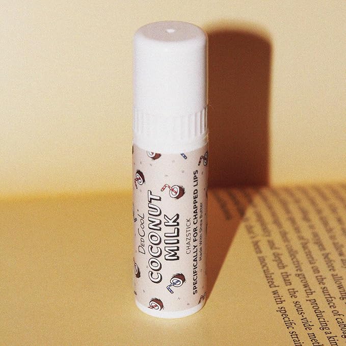 DedCool - Jumbo Vegan Lip Balm Stick | Clean, Non-Toxic Fragrance For All (Coconut Milk, 2 Pack)