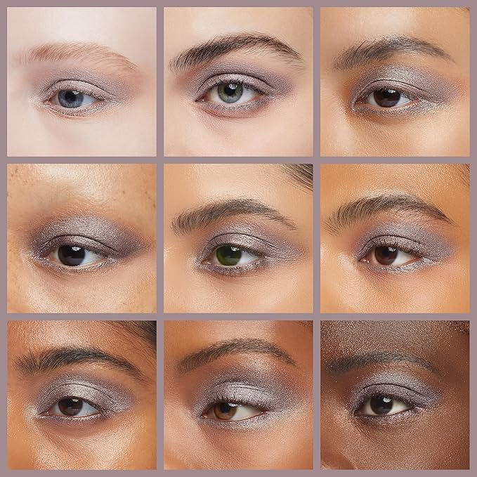 Palladio Waterproof Eyeshadow Stick with Blending Sponge, Long Lasting & Effortless Application, Smudge Free & Crease Proof Formula, Matte & Shimmer Shades, Buildable Eye Shadow (Silver Mauve Shimmer)