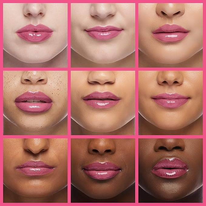 Lip Oil Hydrating Tinted Lip Balm, Plump Lip Gloss Lip Care Transparent Toot Lip Oil Tinted (015# Cherry Red)
