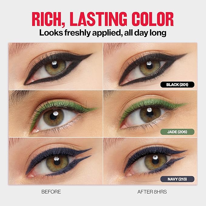 REVLON ColorStay Pencil Waterproof Eyeliner, Smudge-Proof, Eye Makeup with Built-In Sharpener, 212 Bronze, 0.01 oz
