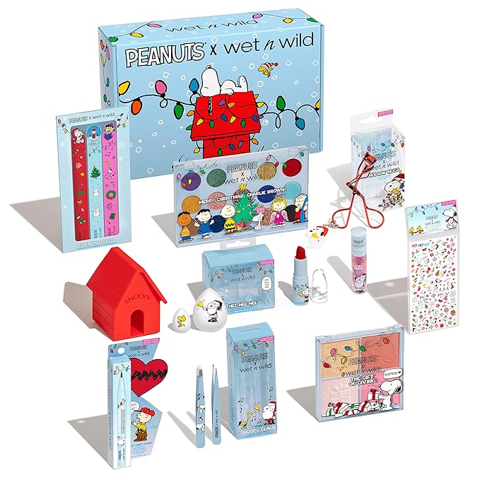 wet n wild Peanut Collection PR Box - Makeup Set with Versatile Brushes, Vibrant Buildable & Blendable Palettes, & Lip Glosses for Unique Looks, Cruelty-Free & Vegan