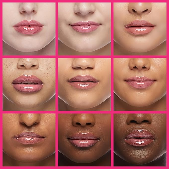 Plumping Lip Oil, Moisturizing Lip Glow Oil, Long Lasting Nourishing Lip Gloss Lip Balm, Non-sticky Transparent Toot Lip Oil Tinted for Lip Care and Dry Lip - Raspberry