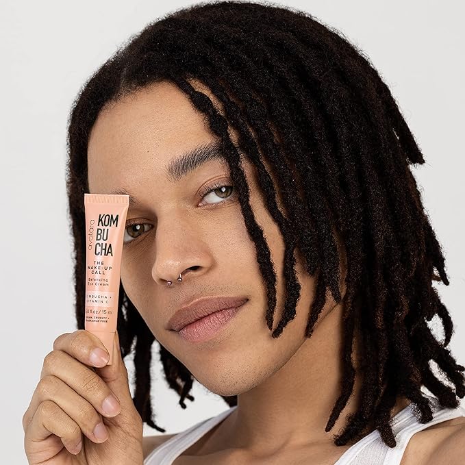 Avatara - Kombucha The Wake-Up Call Eye Cream, Eye Cream for Dark Circles and Puffiness, Under Eye Cream with Caffeine, Vitamin C, and Tumeric, Caffeine Eye Cream for All Skin Types, 0.05 Fl. Oz.